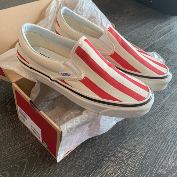 red striped vans